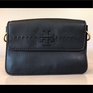 Tory Burch Black Leather McGraw Crossbody